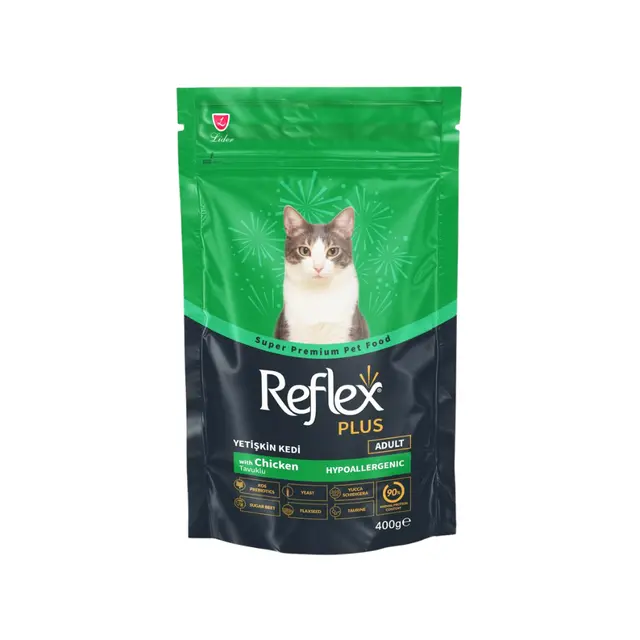 Reflex Plus Super Premium Adult Dry Cat Food Chicken 400g