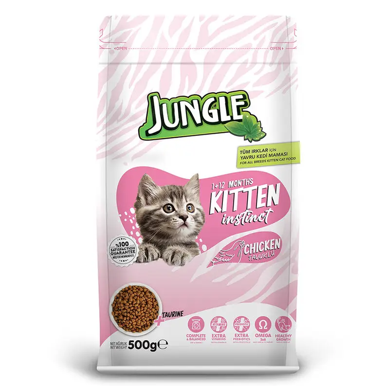 Jungle Kitten Dry Cat Food Chicken 500g