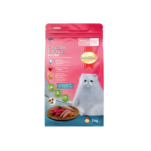 SmartHeart Adult Cat Food Chicken & Tuna 3kg