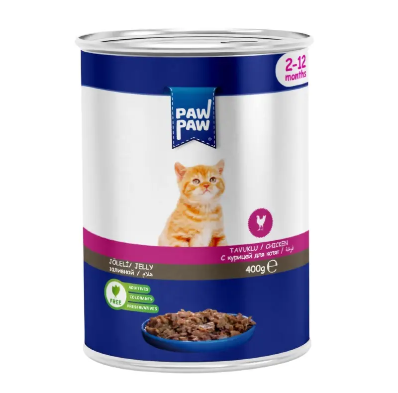 Paw Paw Kitten Can Food Chicken 400g