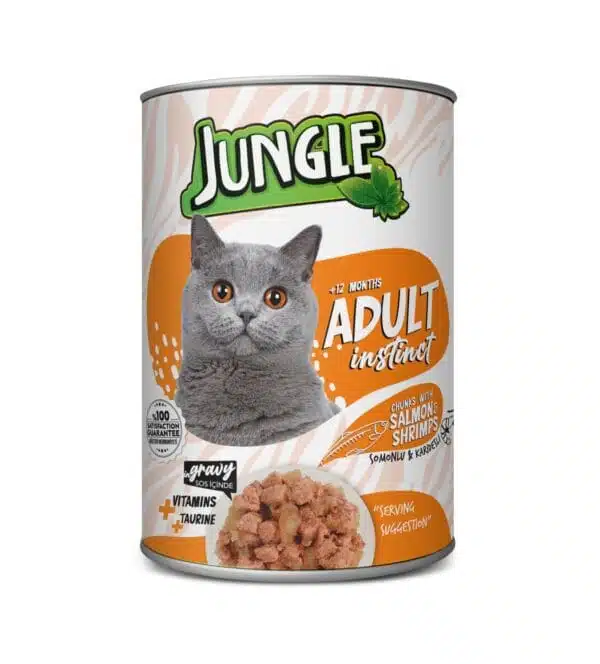 Jungle Salmon & Shrimp Cat Canned Wet food 400g
