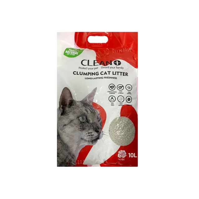 Clean Plus Clumping Cat Litter Rose 5L
