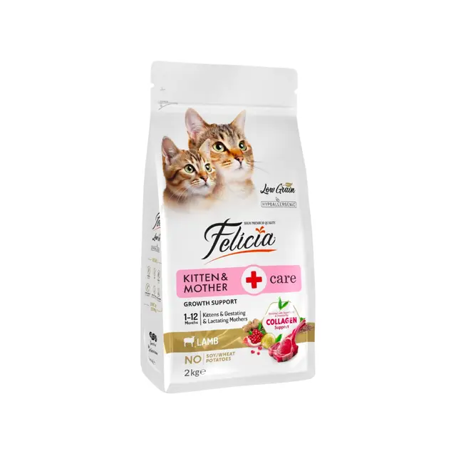 Felicia Low Grain Kitten & Mother Care Cat Food Lamb 2kg