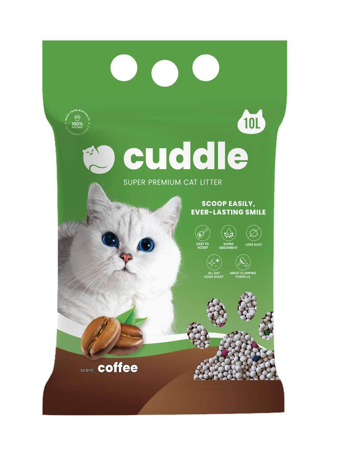 Cuddle Super Premium Cat Litter Coffee 5L