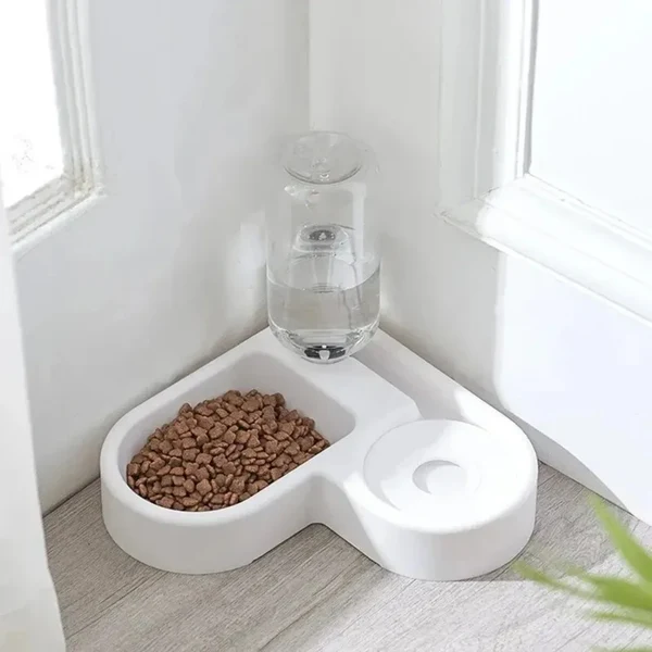 2 in 1 Portable Pet Water Bottle and Food Container Leak Proof Dispenser for Cats and Dogs