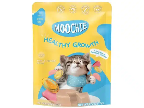 Moochie Cat Pouch healthy Growth Kitten Tuna & Chicken 70g