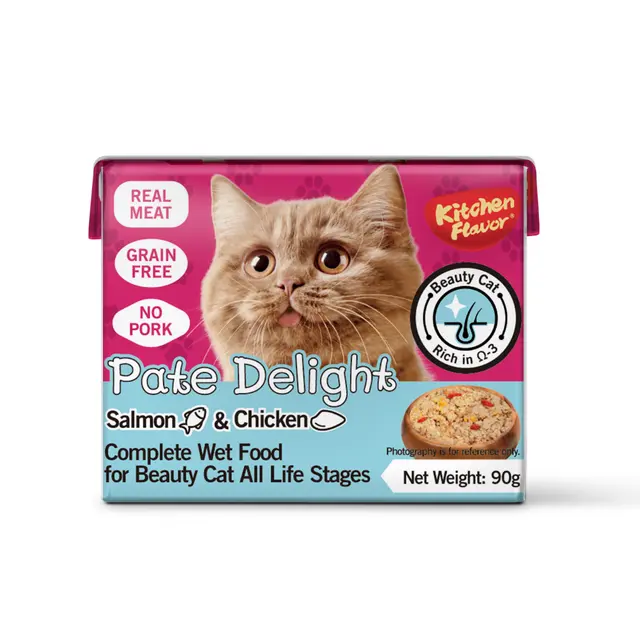 Kitchen Flavor Pate Delight Wet Cat food with Salmon & Chicken