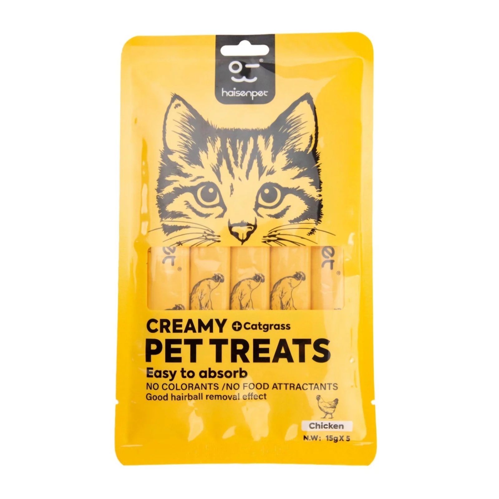 Haisenpet Creamy Cat Treat Chicken 75g (5x15gm)