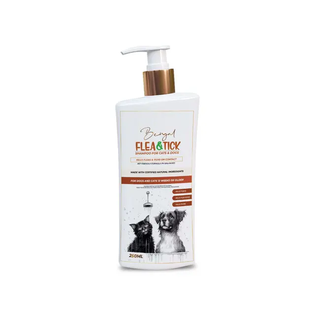 Bengal Flea & Tick Shampoo for Dogs and Cats 250ml