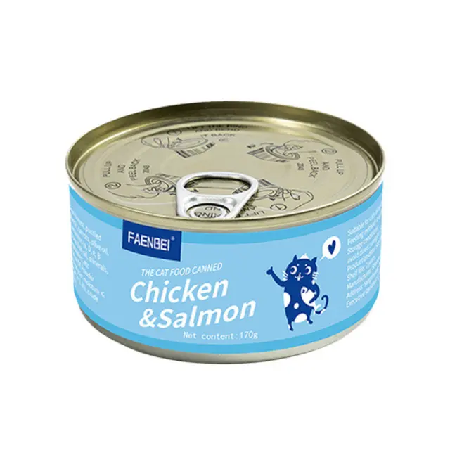 Faenbei Chicken & Salmon Canned Cat Food 170g