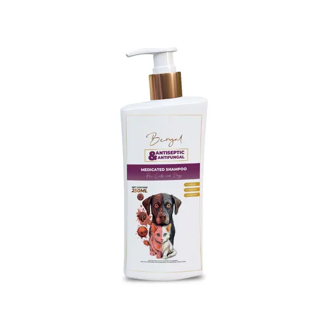 Bengal Antiseptic & Antifungal Medicated Shampoo for Cats and Dogs - 250ml