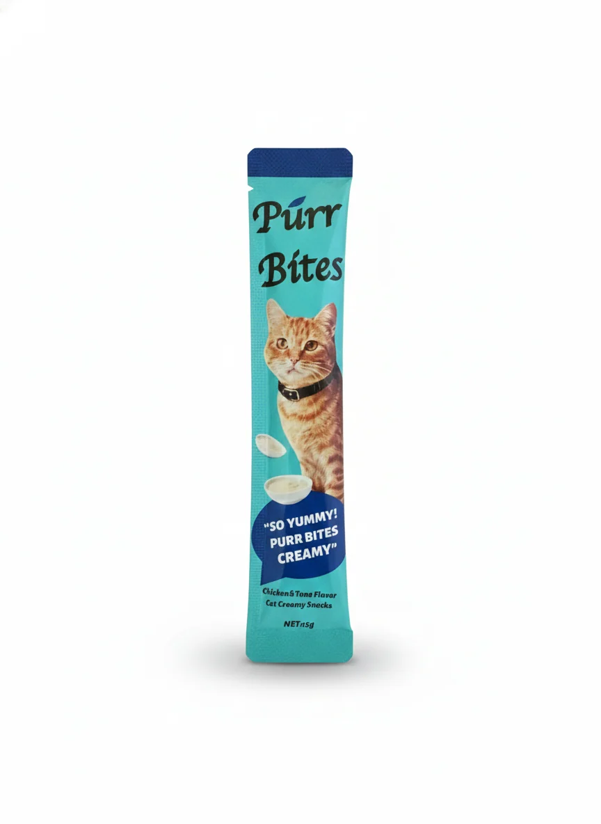 Purr Bites Chicken & Tuna Flavor cat creamy Treat 15g