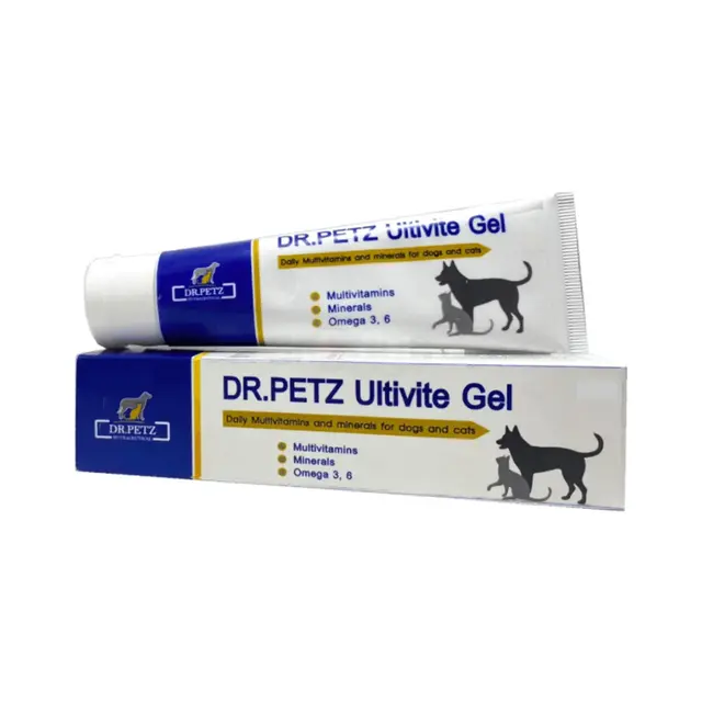 Dr. Petz Ultivite Gel Multivitamins, Minarals & Omega 3, 6 for Cats & Dogs 60g