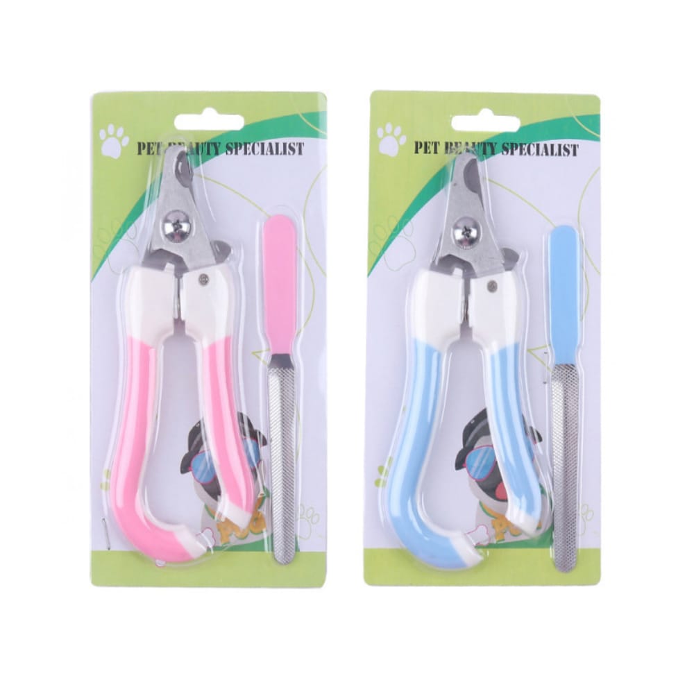 Pet Cat & Dog Nail Clippers/Cutter Set With File Angle Shape