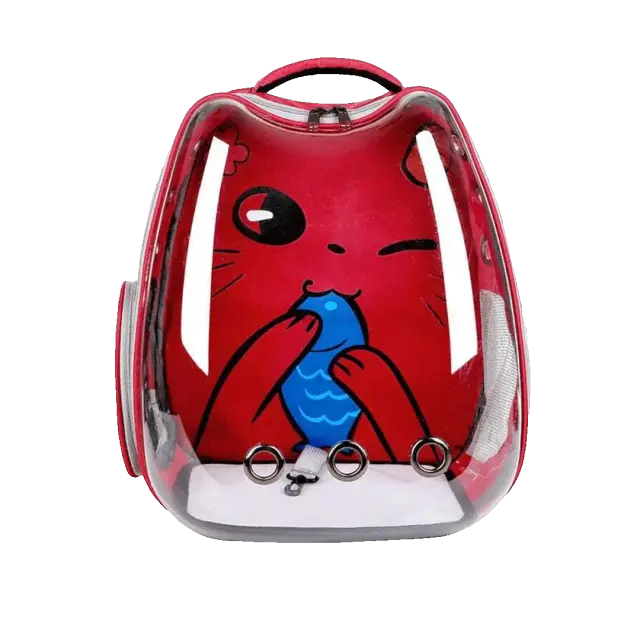 Pet Travel Backpack Carrier Meow Bag Apple Shape